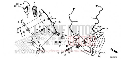 ABGAS-SCHALLDAEMPFER CB1000RAJ de 2018