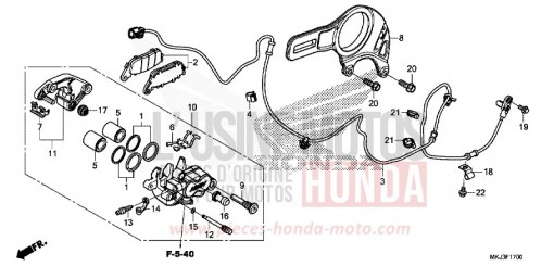 HINTERRAD-BREMSSATTEL CB1000RAJ de 2018
