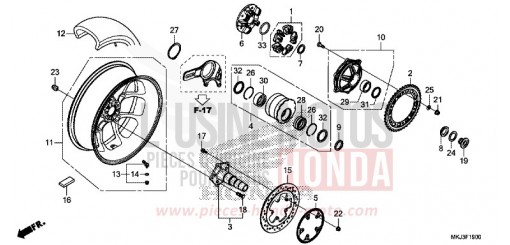HINTERRAD CB1000RAK de 2019