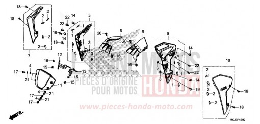INSTRUMENTENBLENDE/RADKRANZ CB1000RAK de 2019