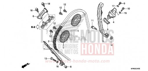 NOCKENWELLENKETTE/SPANNVORRICHTUNG CB1000RF de 2015