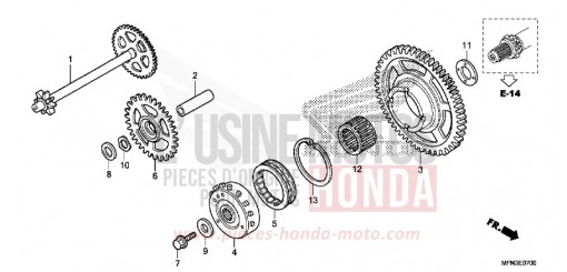 ANLASSERKUPPLUNG CB1000RF de 2015