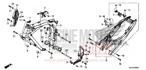 RAHMENKOERPER CB1000RAL de 2020