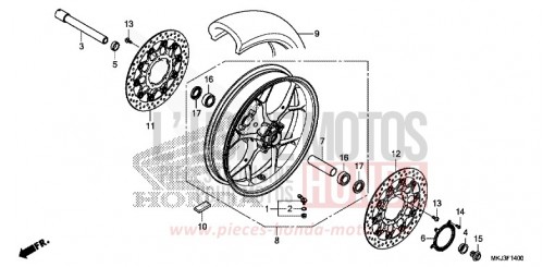 VORDERRAD CB1000RAL de 2020