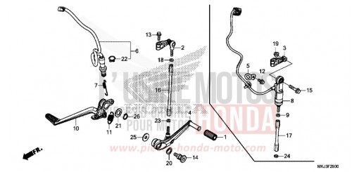 PEDAL CB1000RAL de 2020