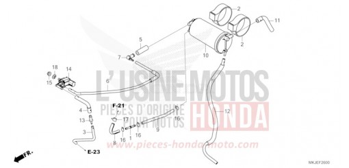 AKTIVKOHLEBEHAELTER CB1000RAM de 2021