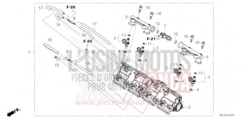 DROSSELKLAPPENGEHAEUSE CB1000RAM de 2021