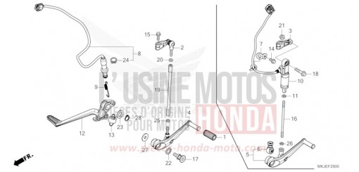 PEDAL CB1000RAM de 2021