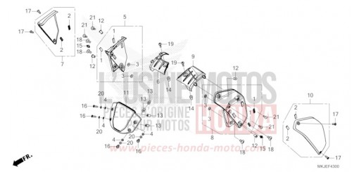 INSTRUMENTENBLENDE/RADKRANZ CB1000RAM de 2021