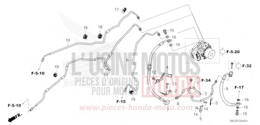BREMSLEITUNG/BREMSSCHLAUCH CB1000RAM de 2021