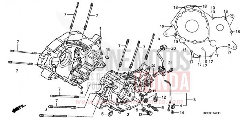 KURBELGEHAEUSE XL125V8 de 2008