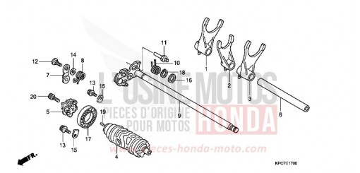 SCHALTTROMMEL XL125V9 de 2009