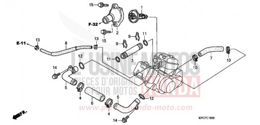 WASSERSCHLAUCH XL125VB de 2011