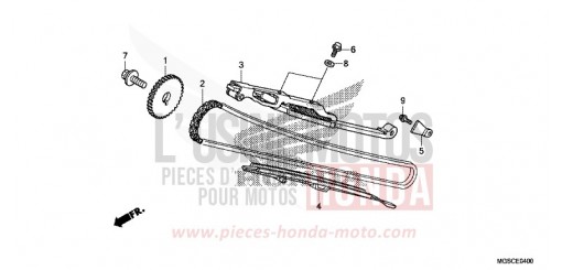NOCKENWELLENKETTE/SPANNVORRICHTUNG NC700DD de 2013
