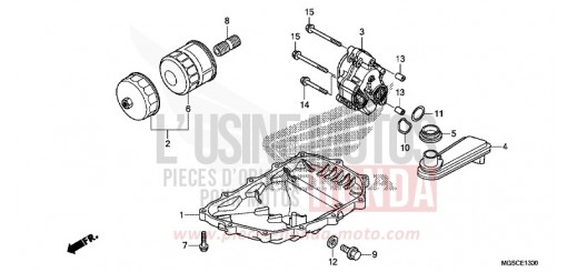 OELWANNE/OELPUMPE NC700DD de 2013