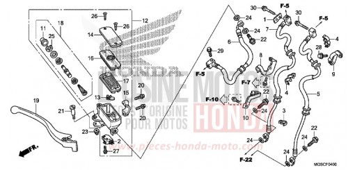 VORDERRADBREMSE NC700DD de 2013