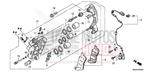 VORDERRAD-BREMSSATTEL NC700DD de 2013