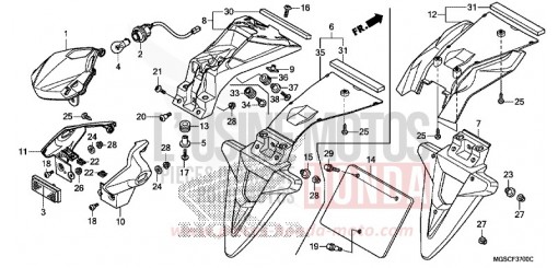 HECKLEUCHTE NC700DD de 2013