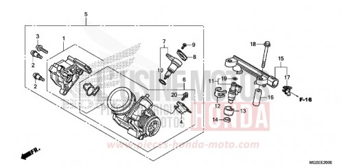 DROSSELKLAPPENGEHAEUSE NC700SD de 2013