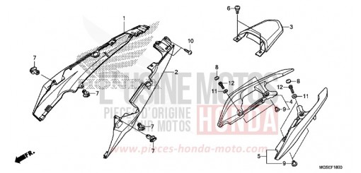 SITZVERKLEIDUNG NC700SD de 2013
