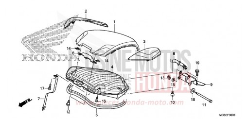 GEPAECKRAUMDECKEL NC700SD de 2013
