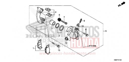 HINTERRAD-BREMSSATTEL NSS300AK de 2019