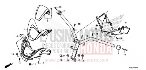 LENKERGRIFF/GRIFFABDECKUNG NSS300AK de 2019