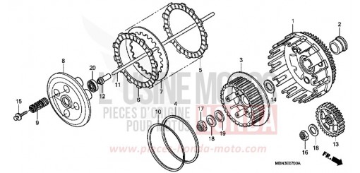 KUPPLUNG XR650RY de 2000