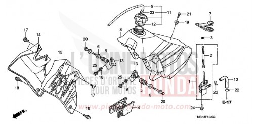 KRAFTSTOFFTANK XR650RY de 2000