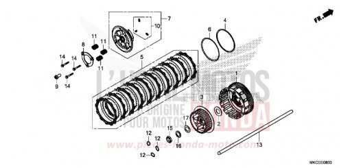 EMBRAYAGE GL1800BK de 2019
