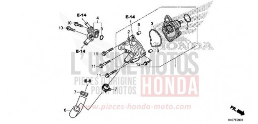 WASSERPUMPE NSS125ADF de 2015
