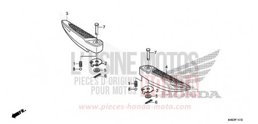SOZIUS-FUSSRASTE NSS125ADF de 2015