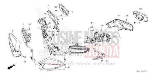 CLIGNOTANT/MIROIR GL1800DAN de 2022