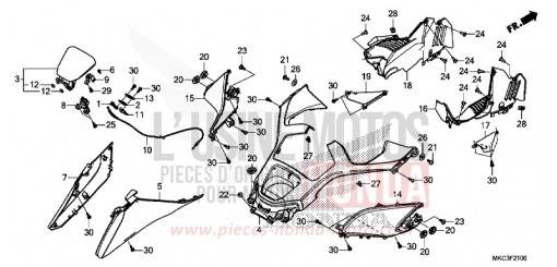 COUVERCLE GL1800J de 2018