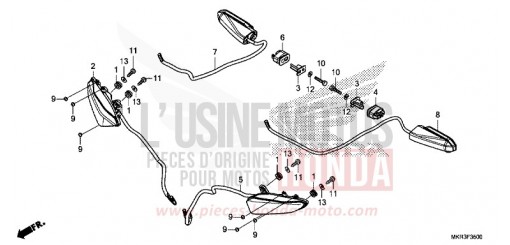 CLIGNOTANT CBR1000SPN de 2022