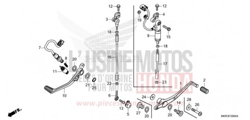 PEDAL CBR1000STL de 2020