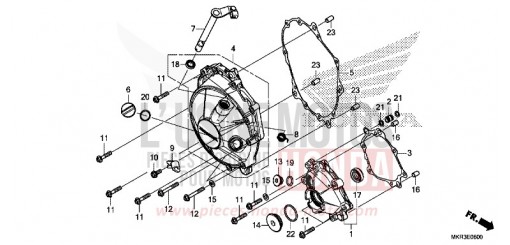 KURBELGEHAEUSEABDECKUNG CBR1000STL de 2020