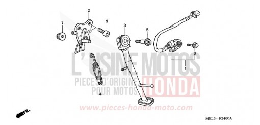 BEQUILLE CBR1000RR6 de 2006