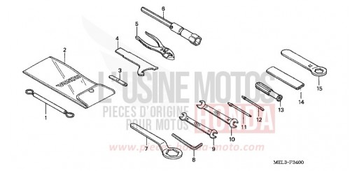 OUTILS CBR1000RR6 de 2006