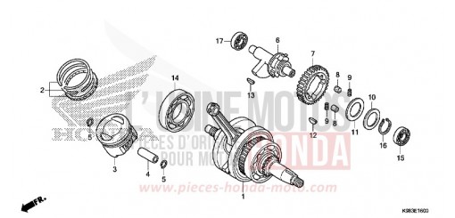 VILEBREQUIN/PISTON CBF125NAJ de 2018
