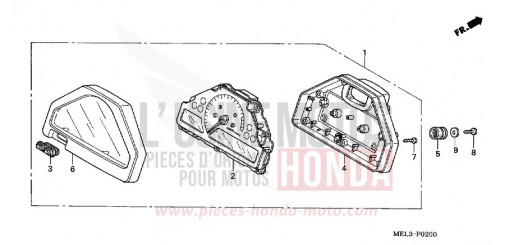 COMPTEUR CBR1000RR7 de 2007