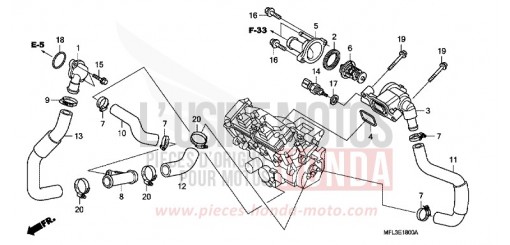 THERMOSTAT CBR1000RR8 de 2008