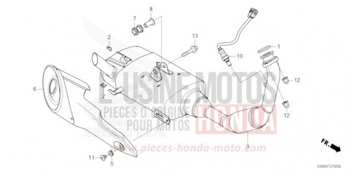 ABGAS-SCHALLDAEMPFER CBF125NAM de 2021