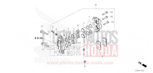 VORDERRAD-BREMSSATTEL CBF125NAM de 2021