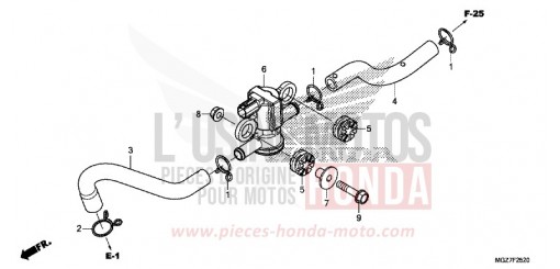 LUFTEINBLASMAGNETVENTIL CB500XAF de 2015