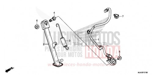 SEITENSTAENDER CB500XAG de 2016