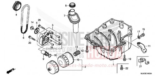 OELWANNE/OELPUMPE CB500XAG de 2016