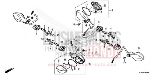 BLINKER CB500XAG de 2016