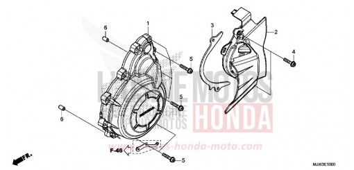 WECHSELSTROM-GENERATORABDECKUNG CB500XAH de 2017
