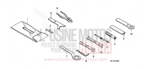 OUTILS CBR1000RR9 de 2009